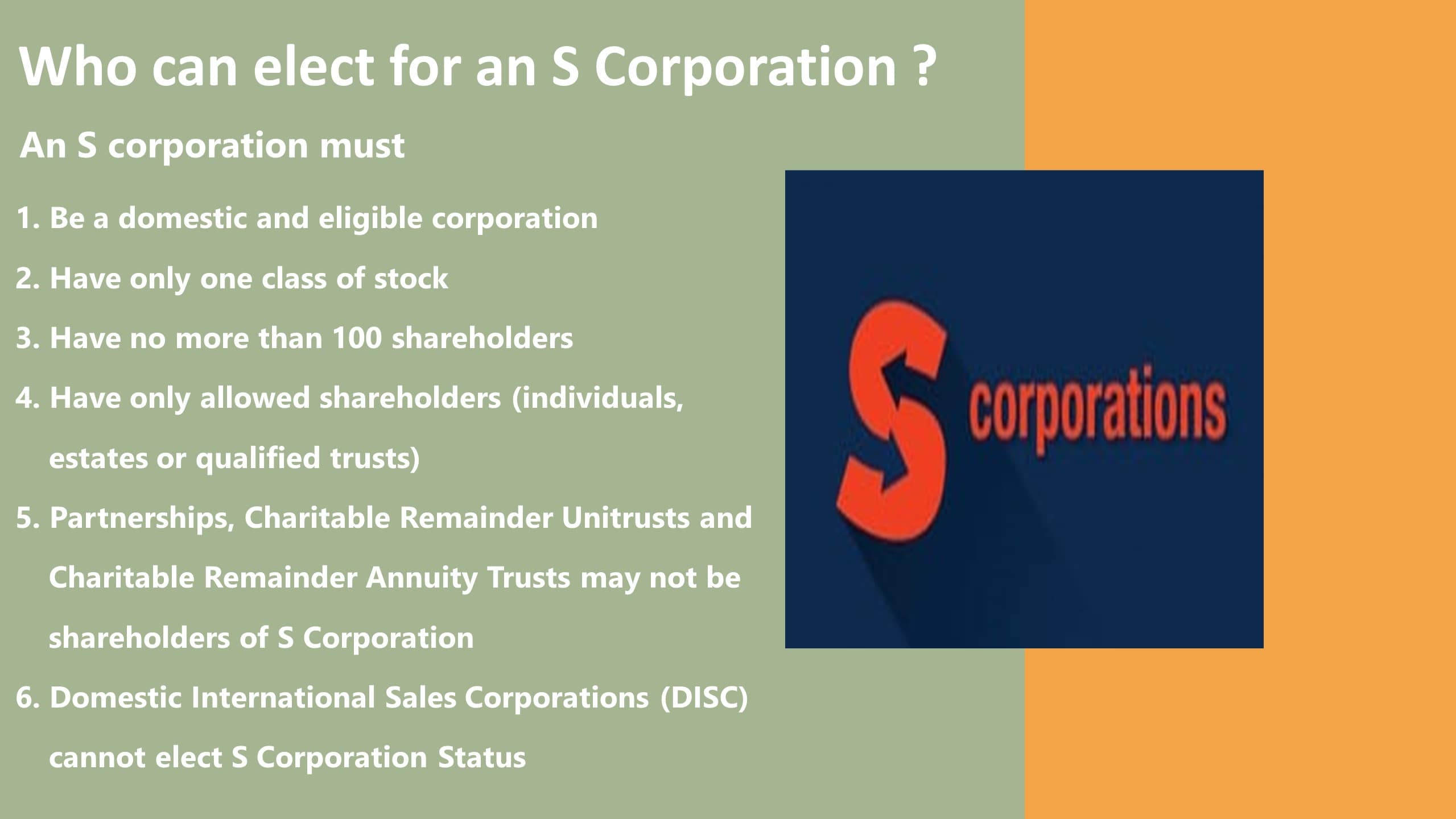 S Corporation Election